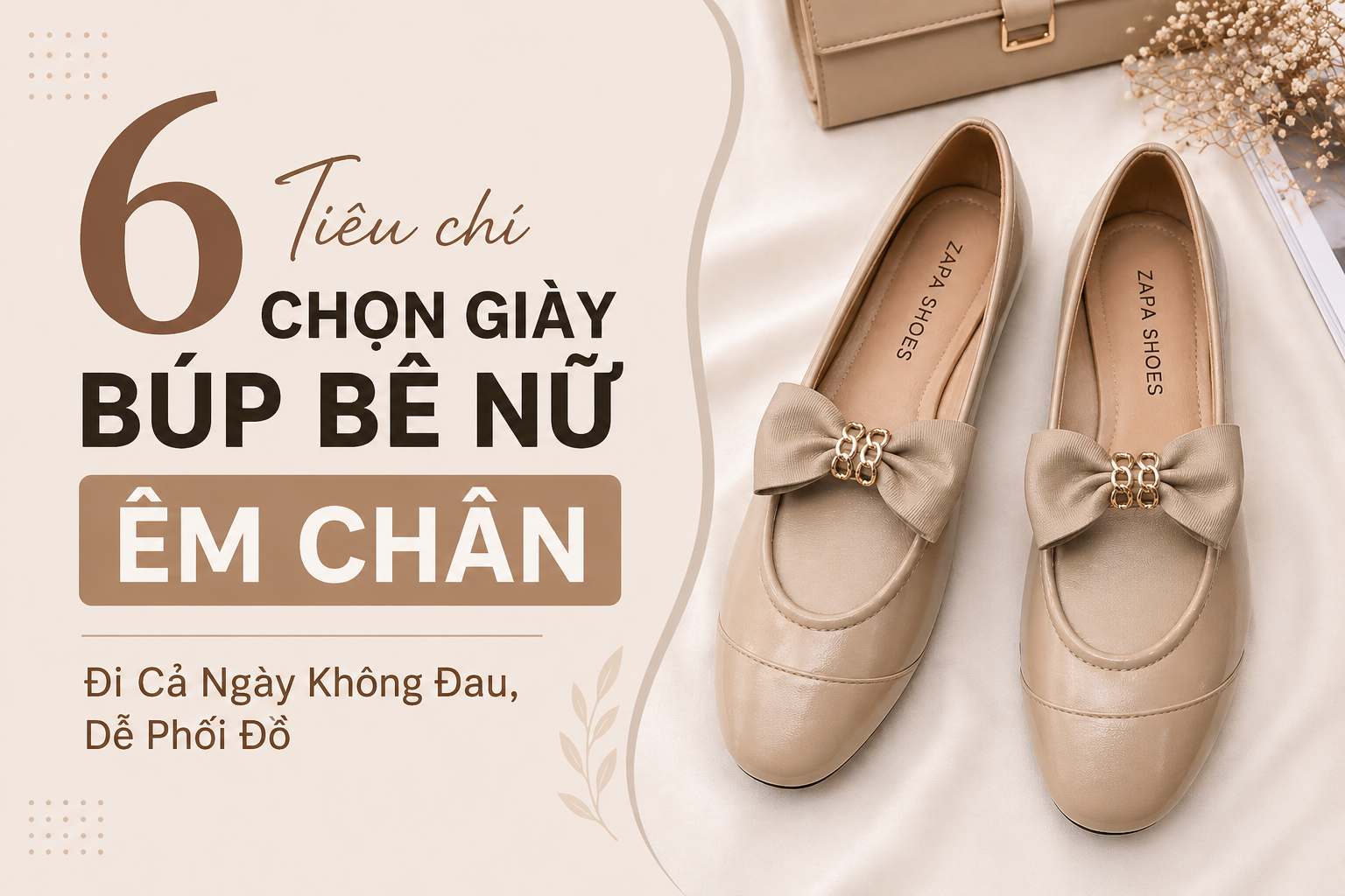 Giày búp bê nữ êm chân dễ phối đồ
