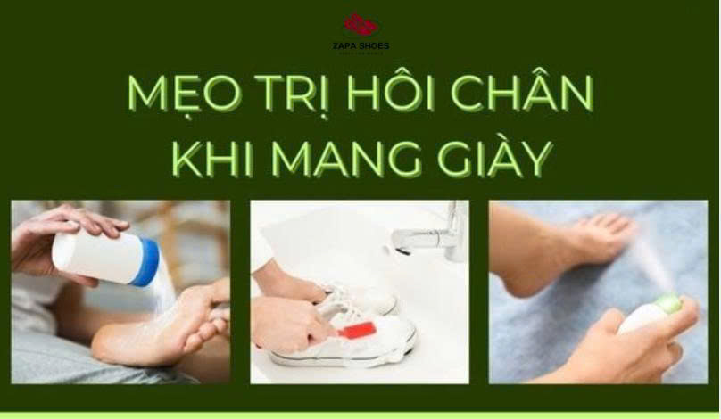 cách khử mùi giày nữ bị hôi chân